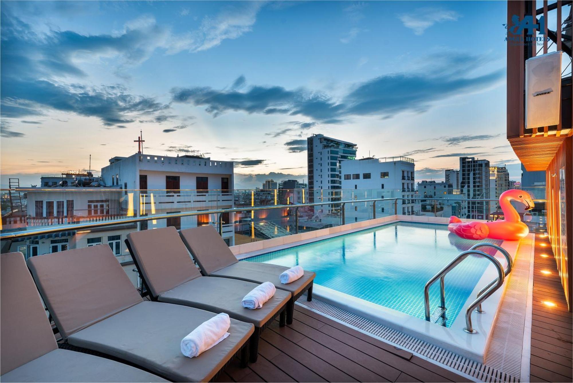 Angel Hotels Beach Danang Exterior foto